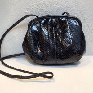 Vintage Black Snake Bag